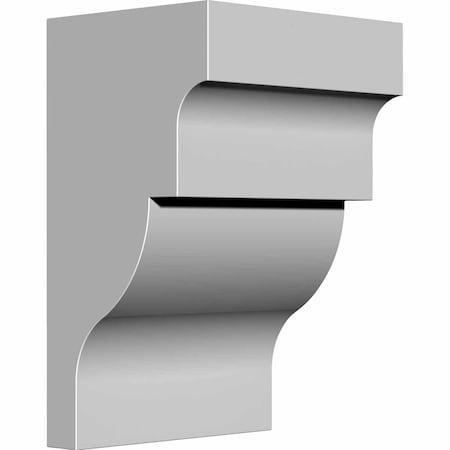 Ekena Millwork 5 1/4"W x 4 1/4"D x 8"H Wigan Bracket BKT05X04X08WG